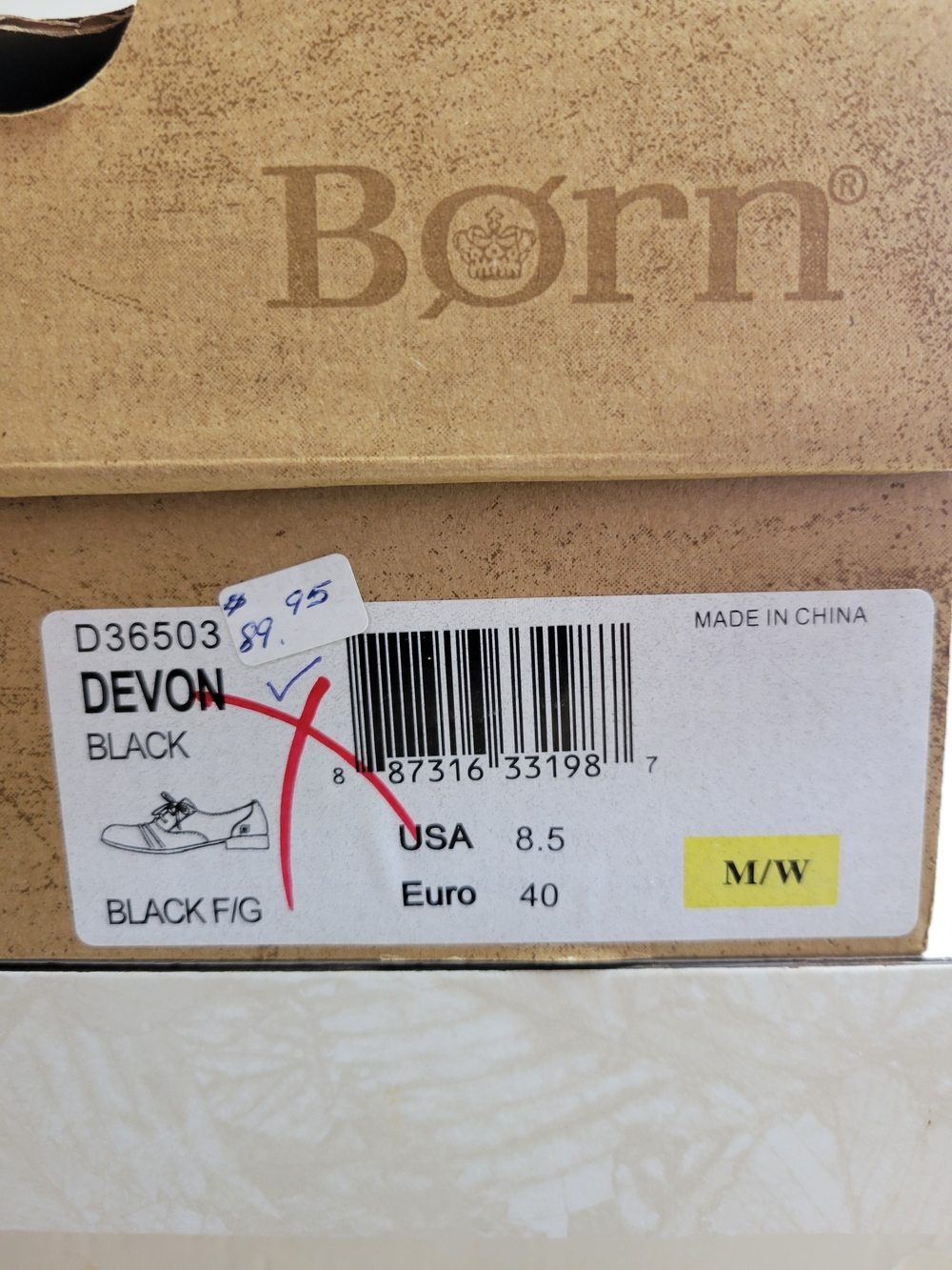 Born Women's Black Leather Devon - Picture 5 of 5